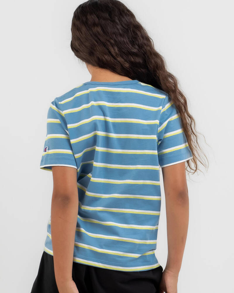 Champion Girls' Stripe T-Shirt for Womens