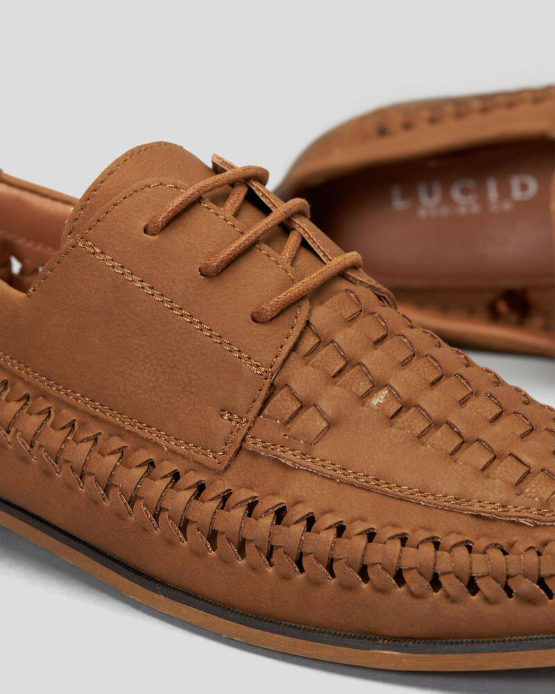 Lucid Seek Woven Lace-Up Shoes for Mens