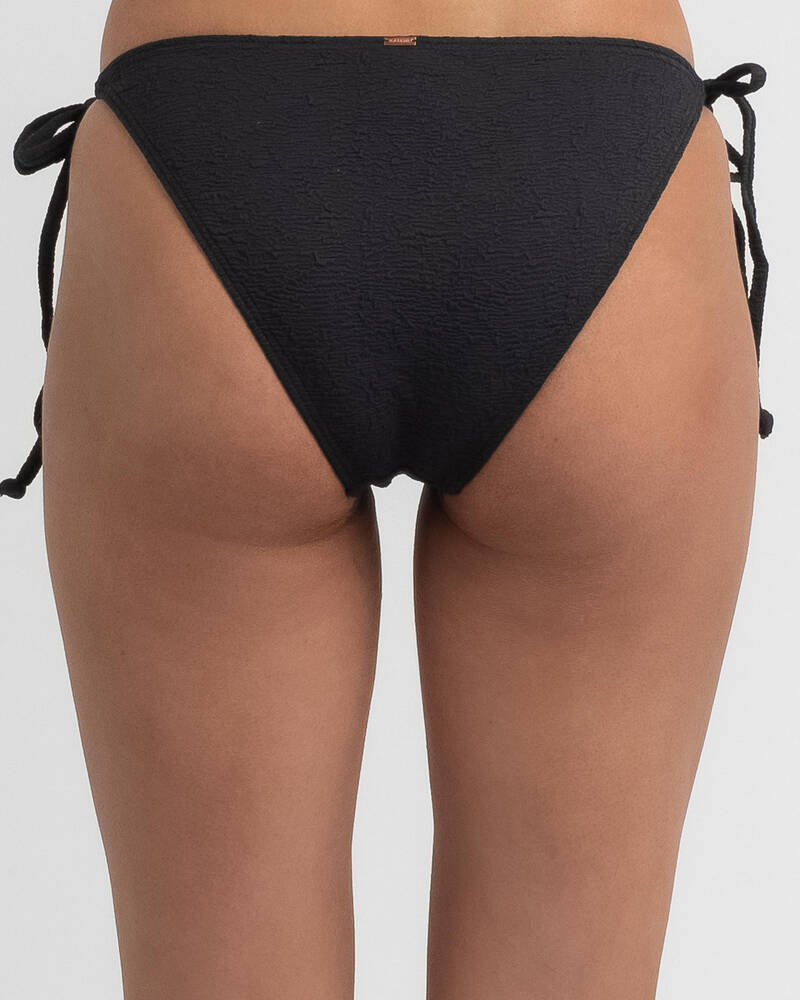Kaiami Poppy Crinkle Tie Side Bikini Bottom for Womens