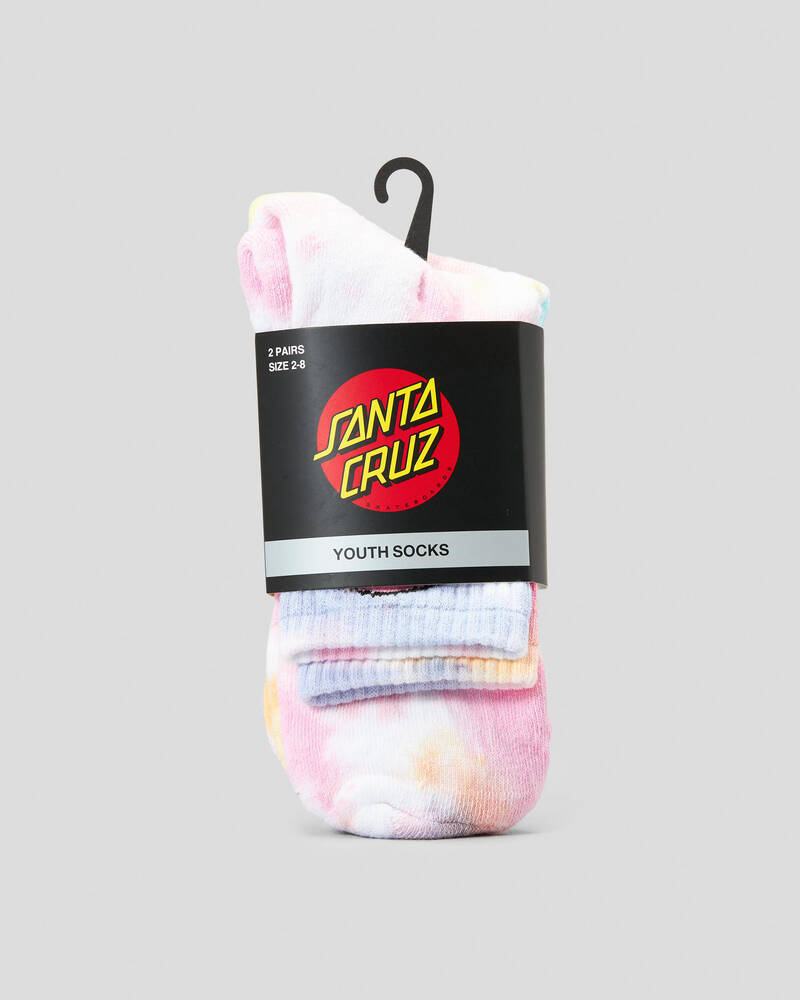 Santa Cruz Girls' Other Dot Tie Dye Mid Socks for Womens