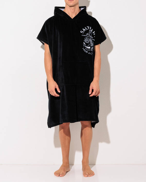 Salty Life Down Under Hooded Towel for Mens