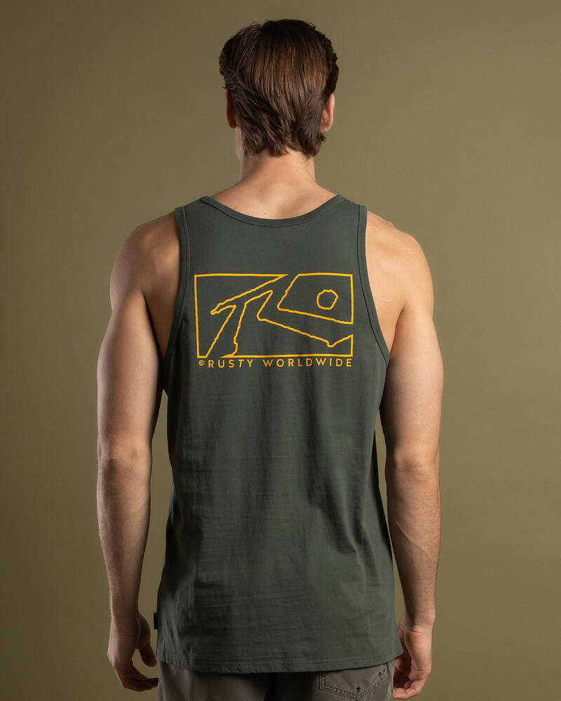 Rusty Boxed Out Tank for Mens