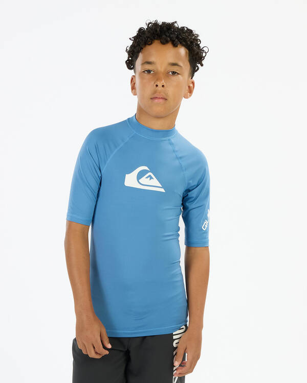 All Time Boy's Short Sleeve Rash Vest