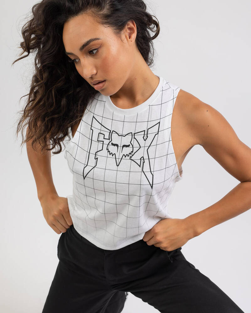 Fox Celz Cropped Tank Top for Womens