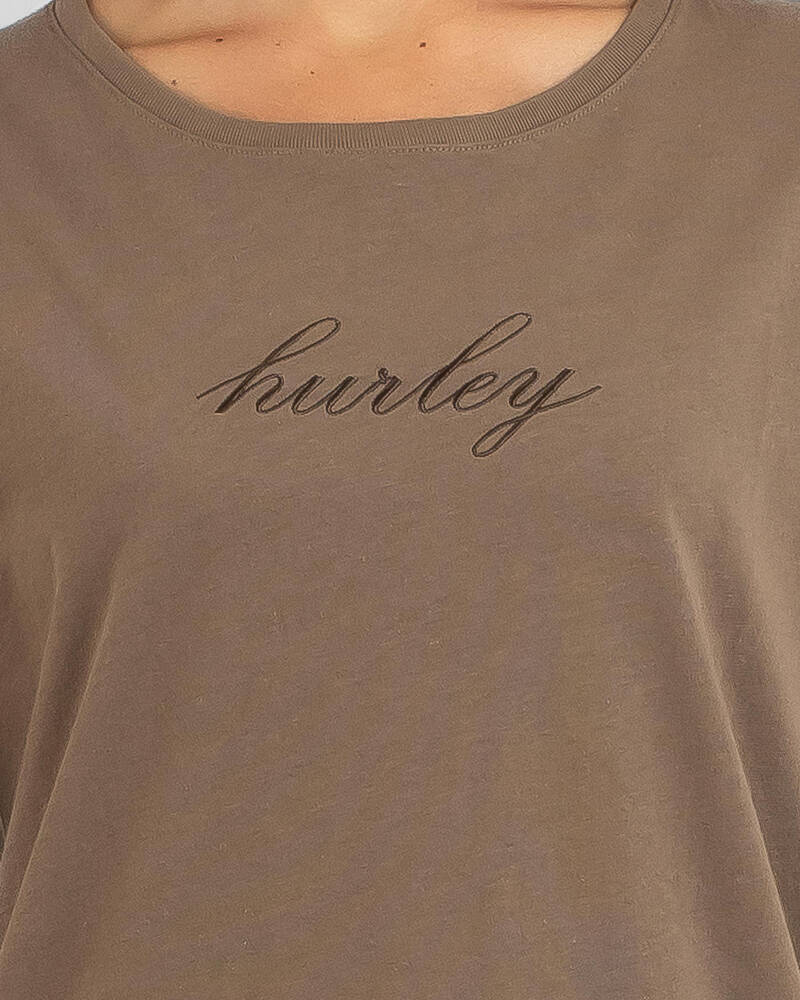 Hurley Cursive T-Shirt for Womens
