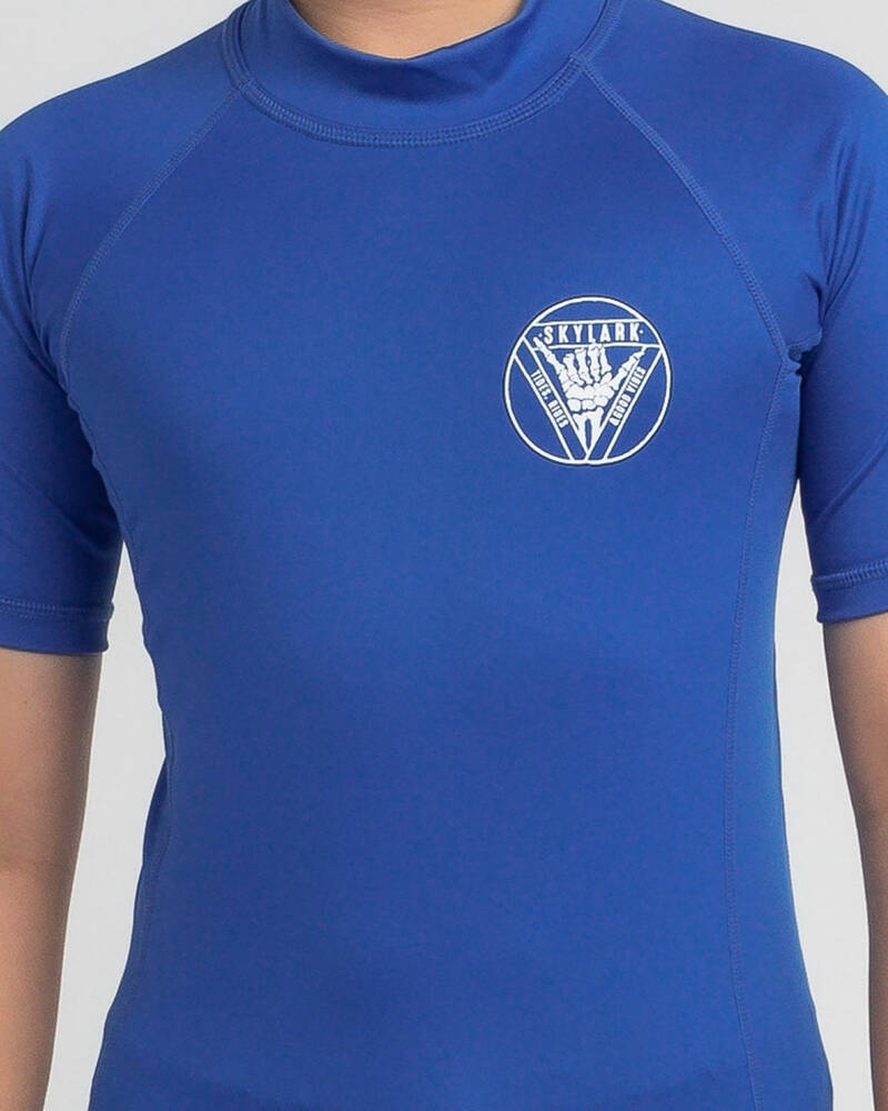 Skylark Boys' Break Short Sleeve Rash Vest for Mens