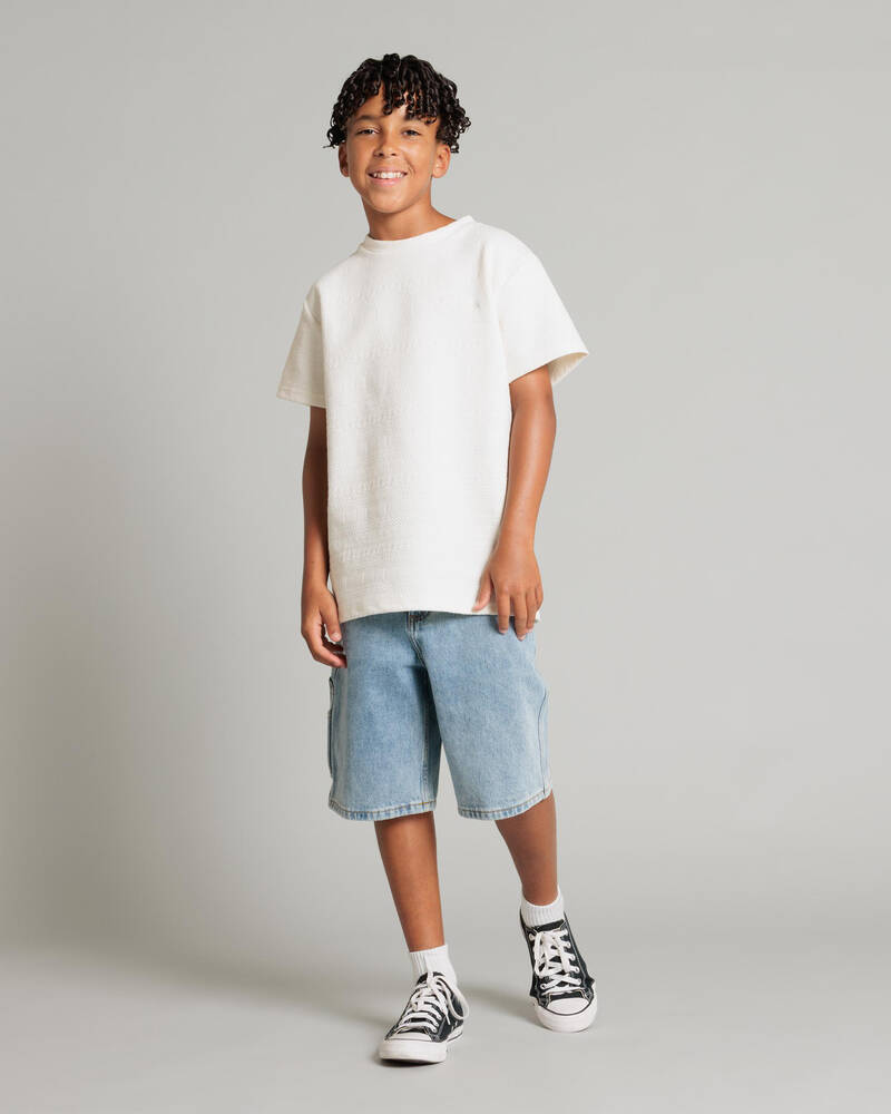 Rip Curl Boys' Hyped Up Denim Walk Shorts for Mens