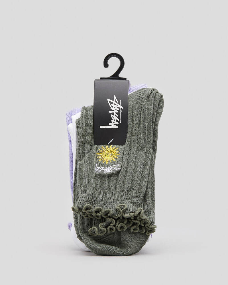 Stussy Womens Frill Sock Pack for Womens