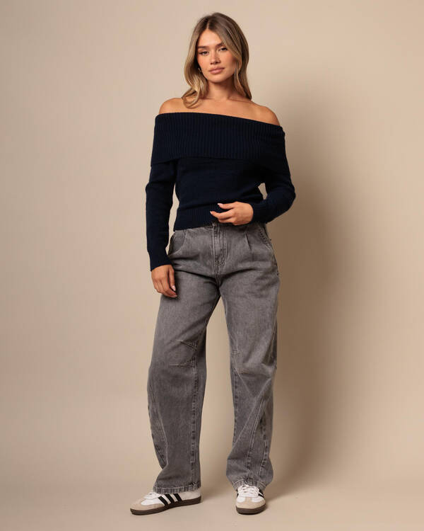 Mooloola Toni Off Shoulder Knit Top for Womens