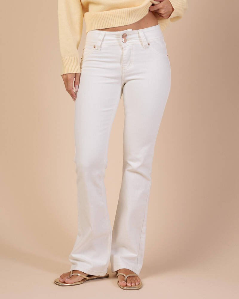 DESU Jawbreaker Low Waist Flare Jeans for Womens