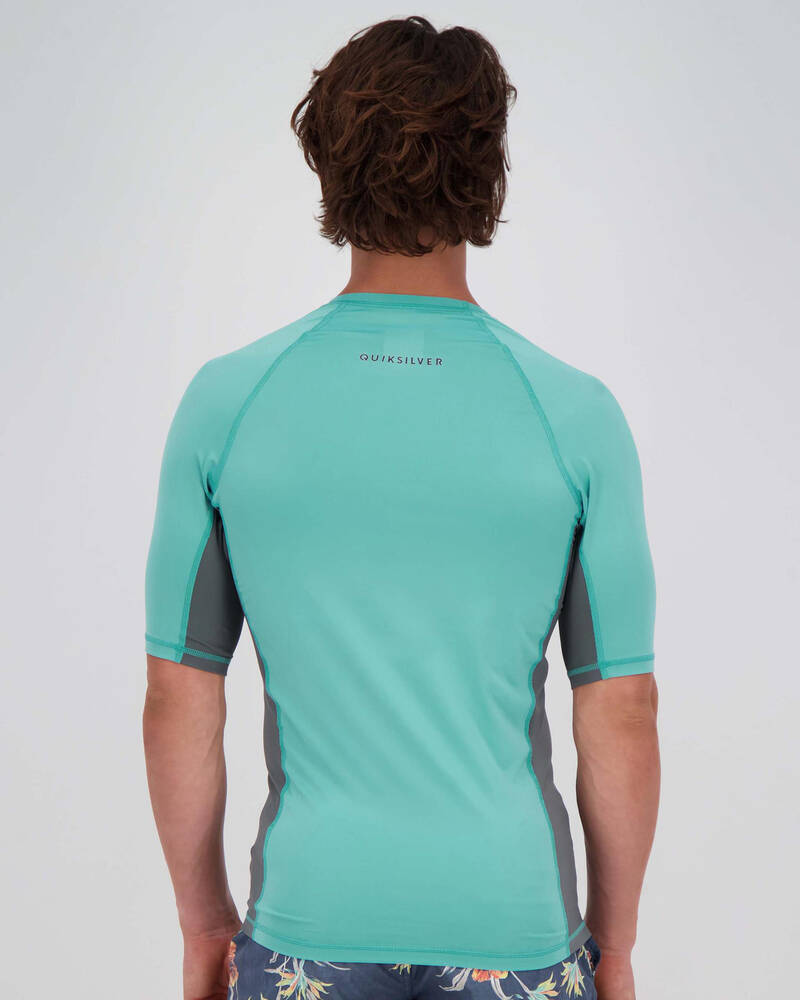 Quiksilver Backwash Short Sleeve Rash Vest for Mens