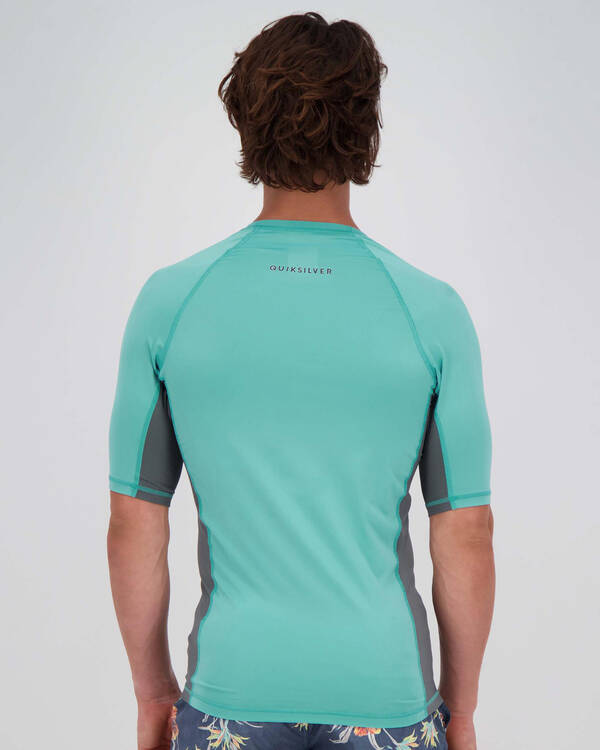 Quiksilver Backwash Short Sleeve Rash Vest for Mens