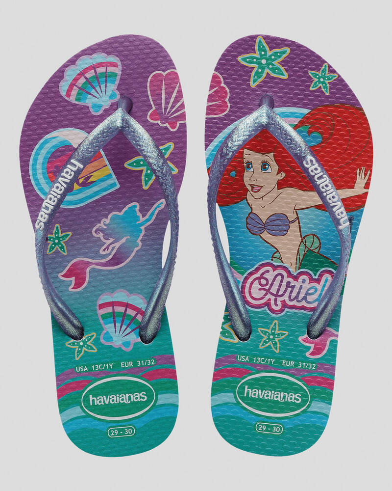 Havaianas Kids' Slim Princess Ariel Thongs for Womens