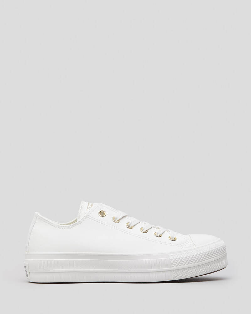 Converse Womens Chuck Taylor All Star Lift OX Shoes In Vintage White ...