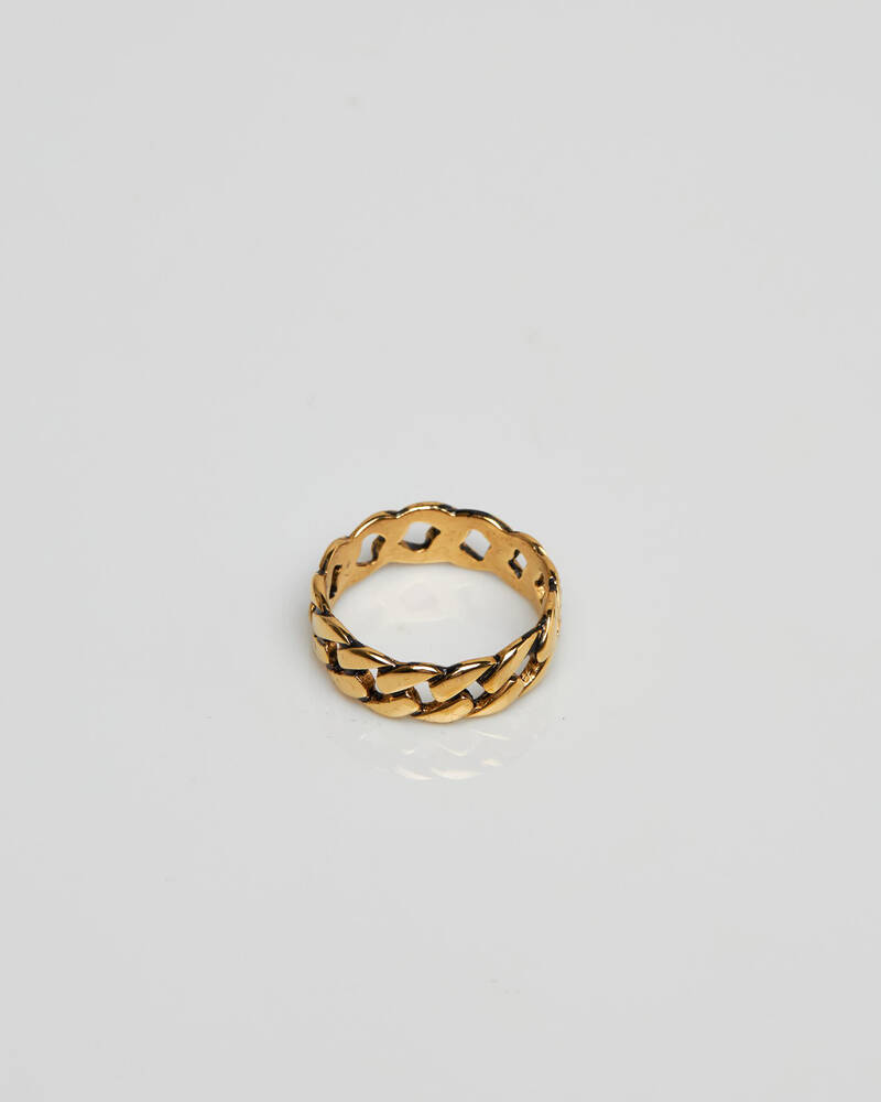 Statement Collective Cuban Link Ring for Mens