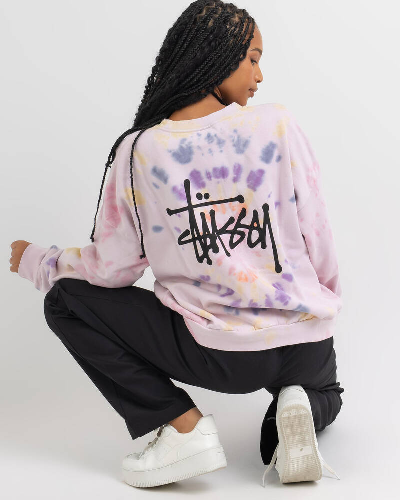 Stussy Rainie Tie Dye Sweatshirt for Womens