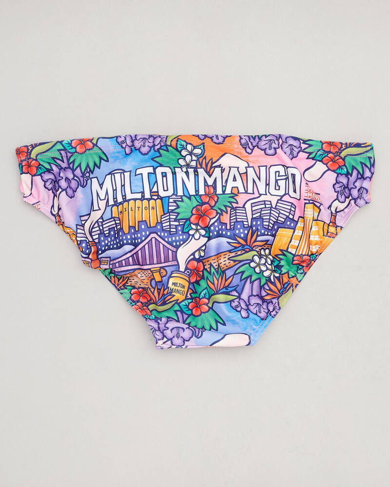 Milton Mango Euphoric Swim Briefs for Mens