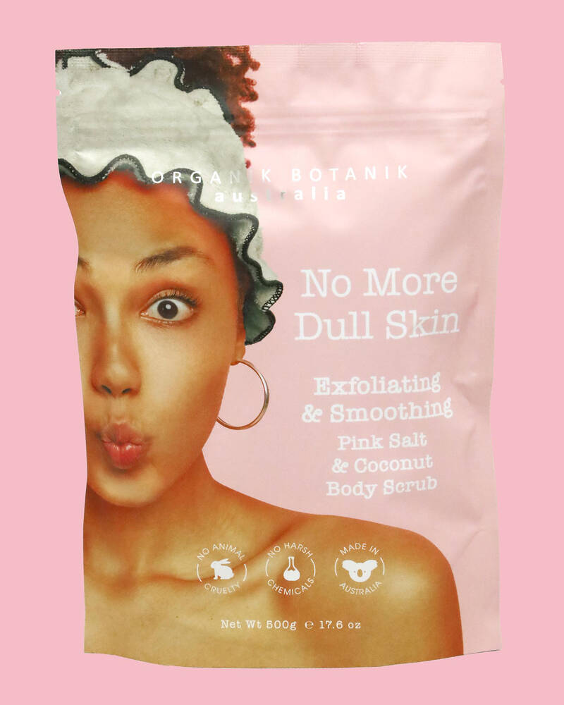 ORGANIK BOTANIK Pink Salt & Coconut Body Scrub for Womens