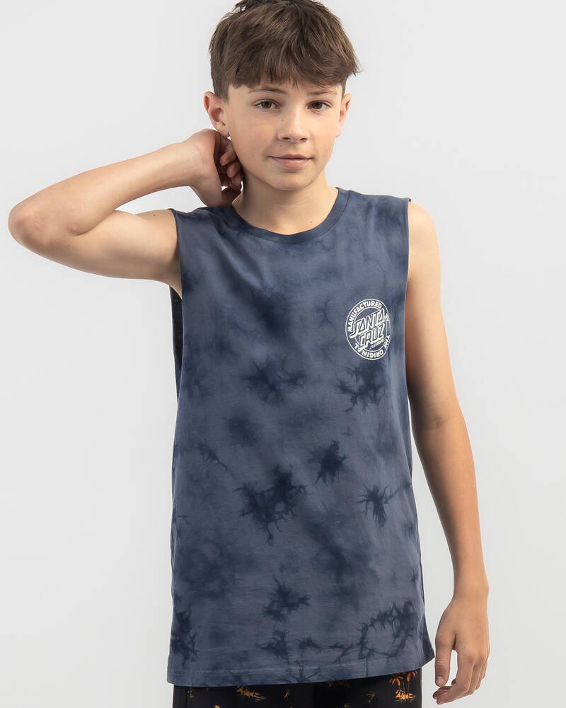 Santa Cruz Boys' MFG Dot Muscle Tank for Mens
