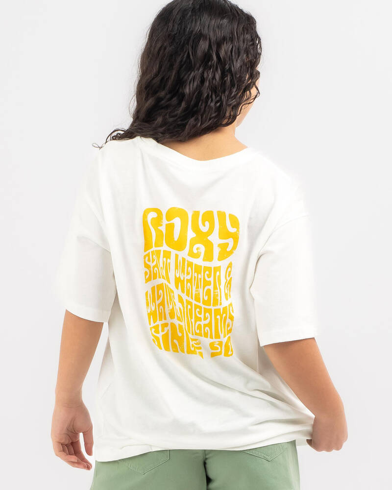 Roxy Girls' Gone to California A T-Shirt for Womens