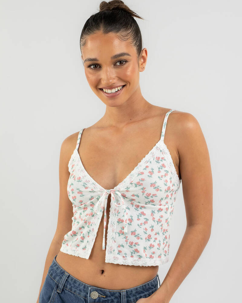 Mooloola Ashlee Tie Up Cami Top for Womens