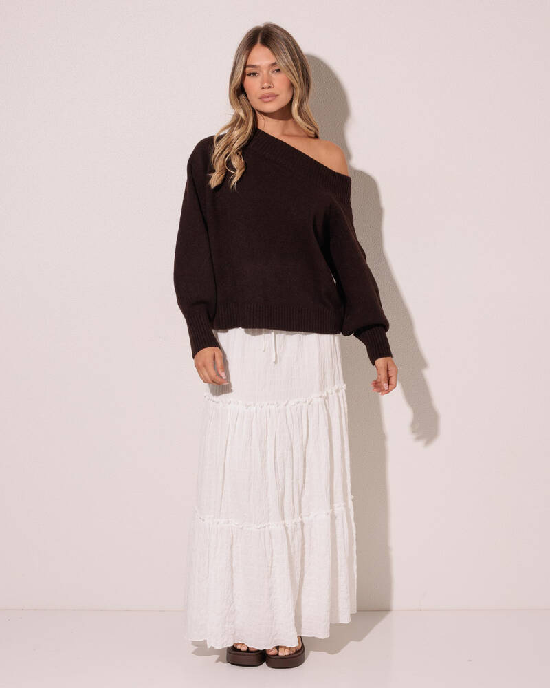Ava And Ever Megi Off Shoulder Knit Jumper for Womens