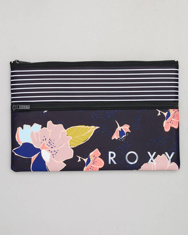 Roxy White Shoulder Pencil Case for Womens