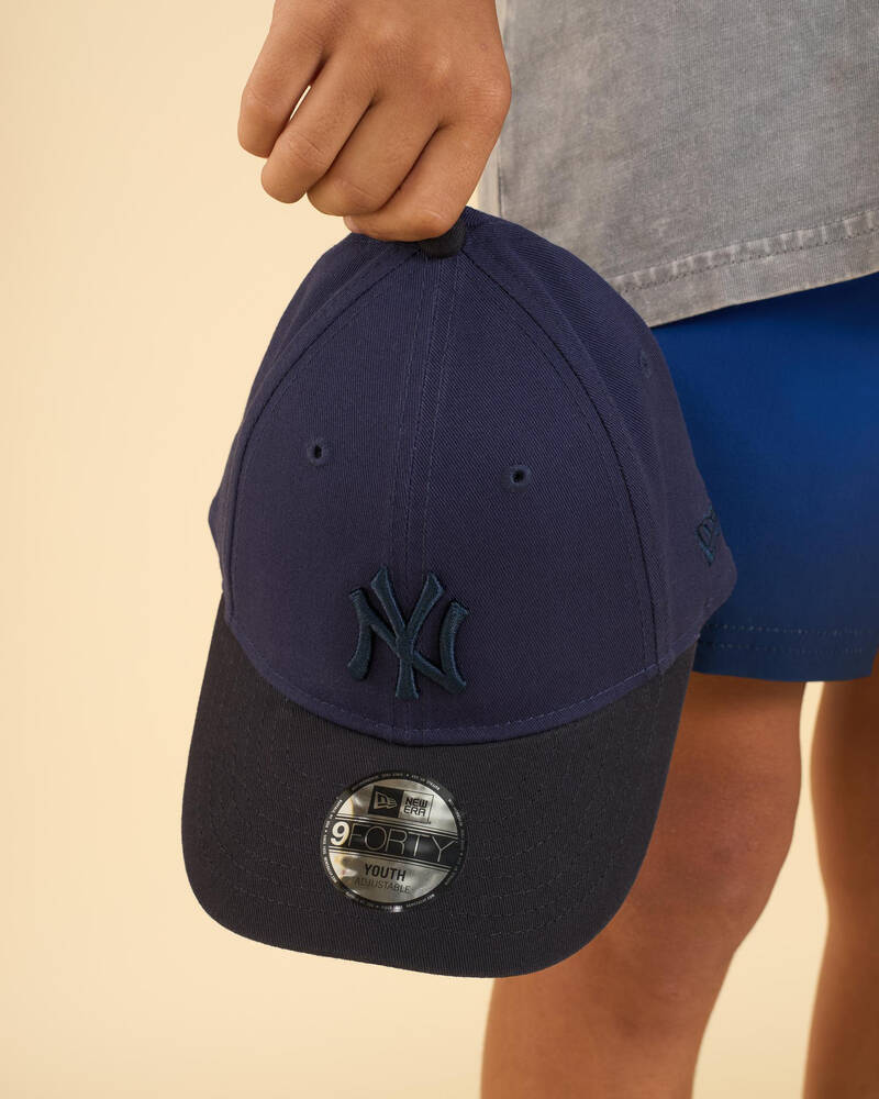 New Era Boys' 2 Shade Wash 9Forty NY Snapback Cap for Mens