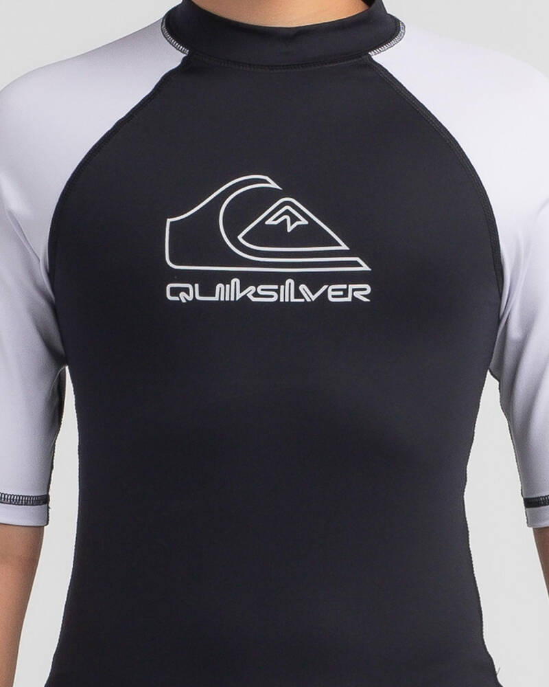 Quiksilver Boys' On Tour Short Sleeve Rash Vest for Mens