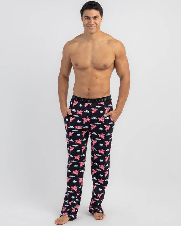 Lucid Flying Pigs Pyjama Pants for Mens