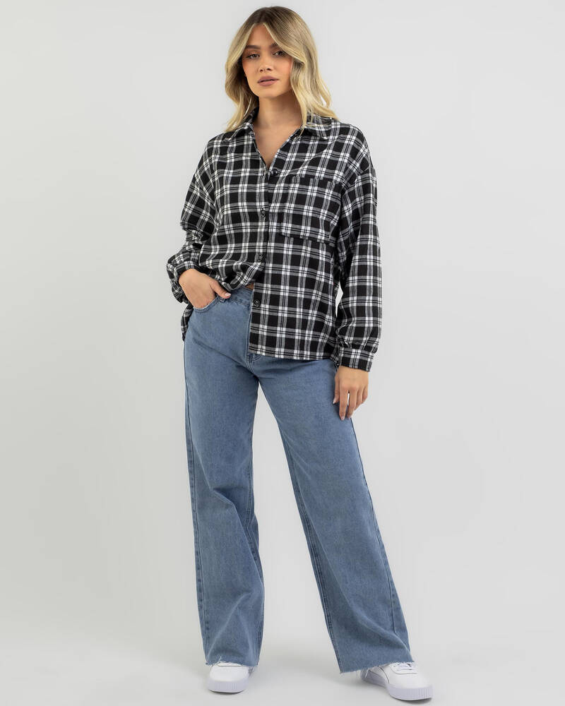 Ava And Ever Banff Flannel Long Sleeve Shirt for Womens