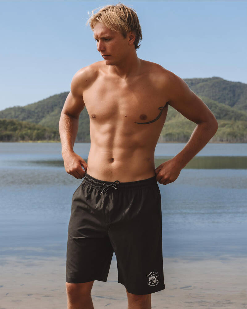 Salty Life Whirlwind Elastic Waist Shorts for Mens