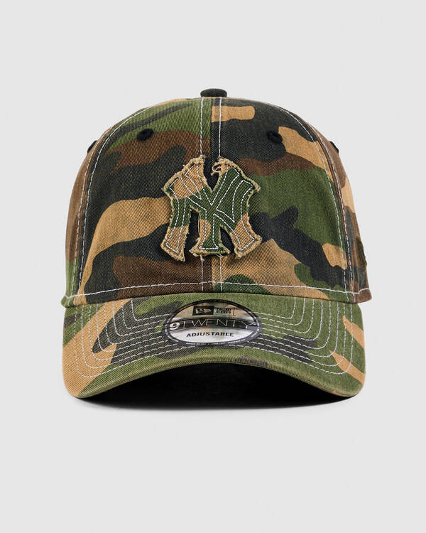 New Era Frayed Woodland Camo New York Yankees 9Twenty Cap for Mens