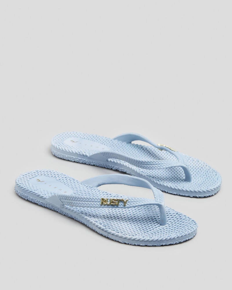 Rusty Flip Out Thongs In Blue Bell - Fast Shipping & Easy Returns ...