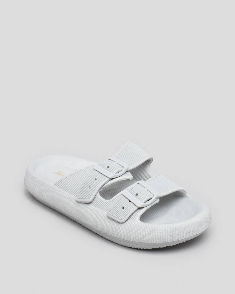 Ava And Ever Cove Double Buckle Slide Sandals for Womens