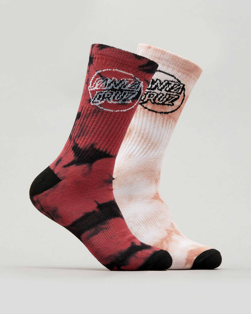 Santa Cruz Dye Dot Socks 2 Pack for Mens