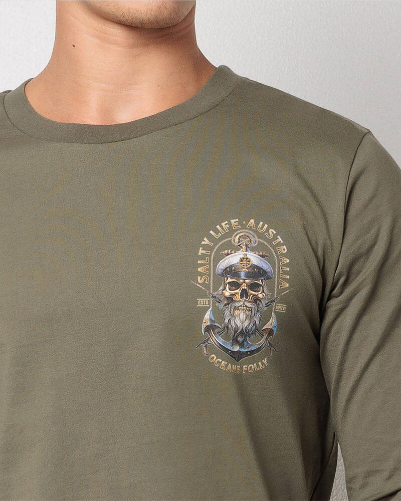 Salty Life Pillager Long Sleeve T-Shirt for Mens