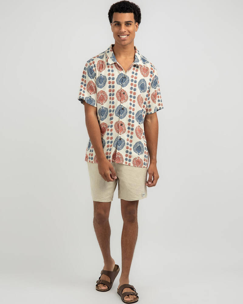 Rhythm Valley Stripe Short Sleeve Shirt for Mens