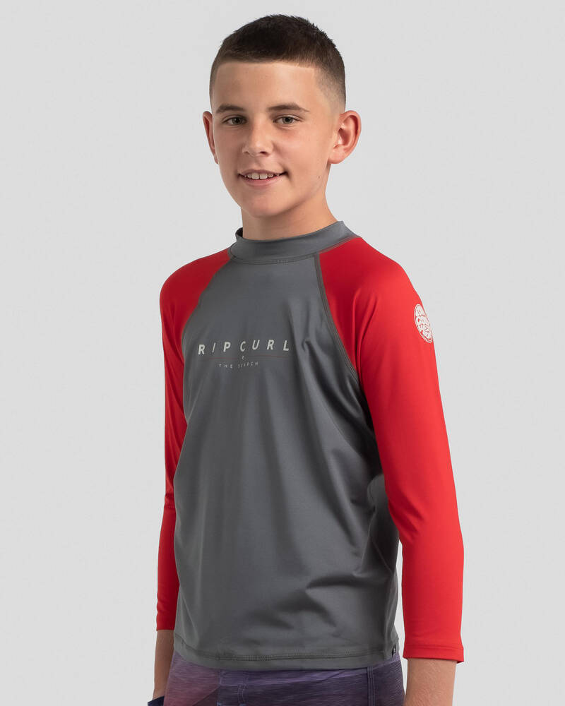 Rip Curl Boys' Shockwaves Long Sleeve UV Wet Shirt for Mens