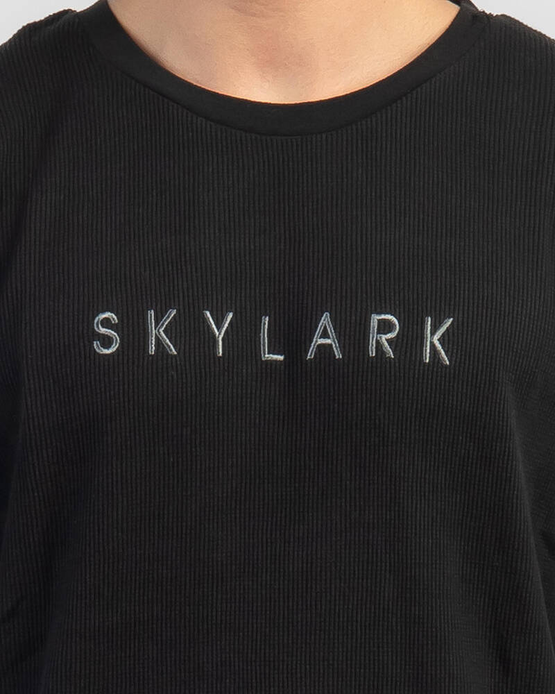 Skylark Waffle Crewneck Sweatshirt for Mens
