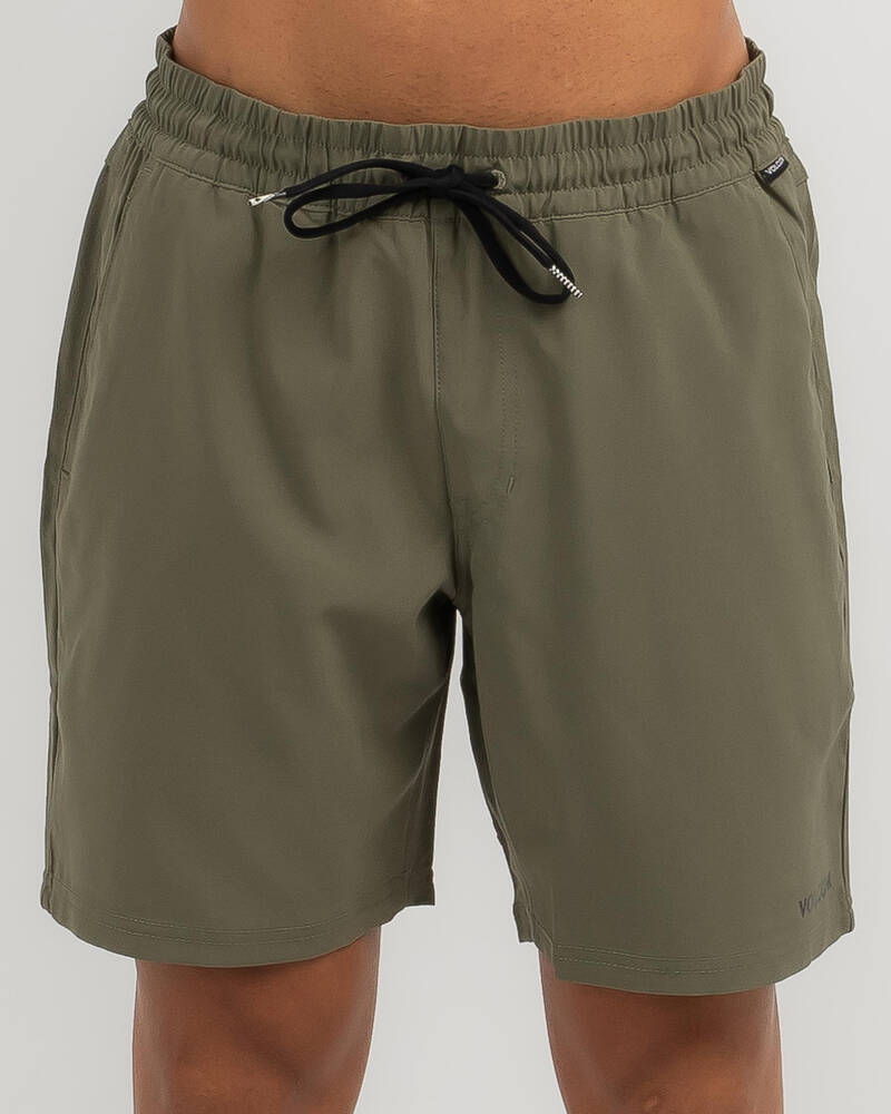 Volcom Cross Shred 18" Elastic Waist Shorts for Mens