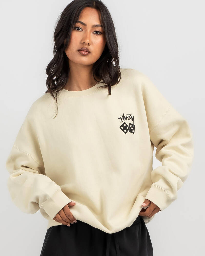 Stussy Dice Oversized Crew for Womens