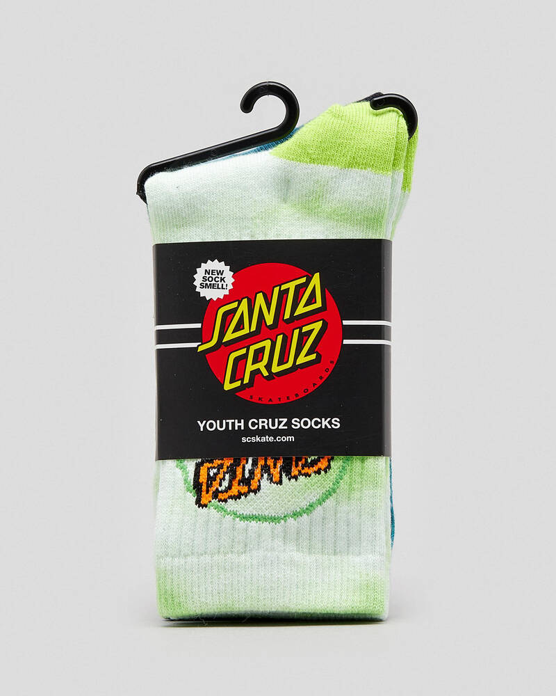 Santa Cruz Toxic Tie Dye Socks for Mens