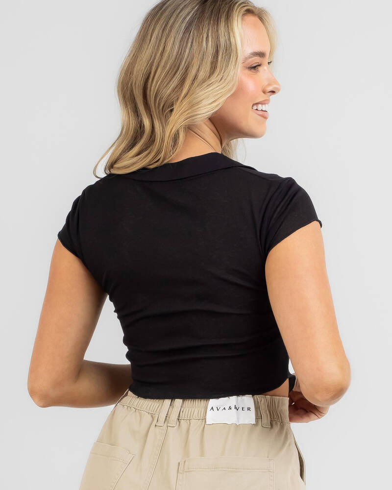 Ava And Ever Marissa Short Sleeve Shirt for Womens
