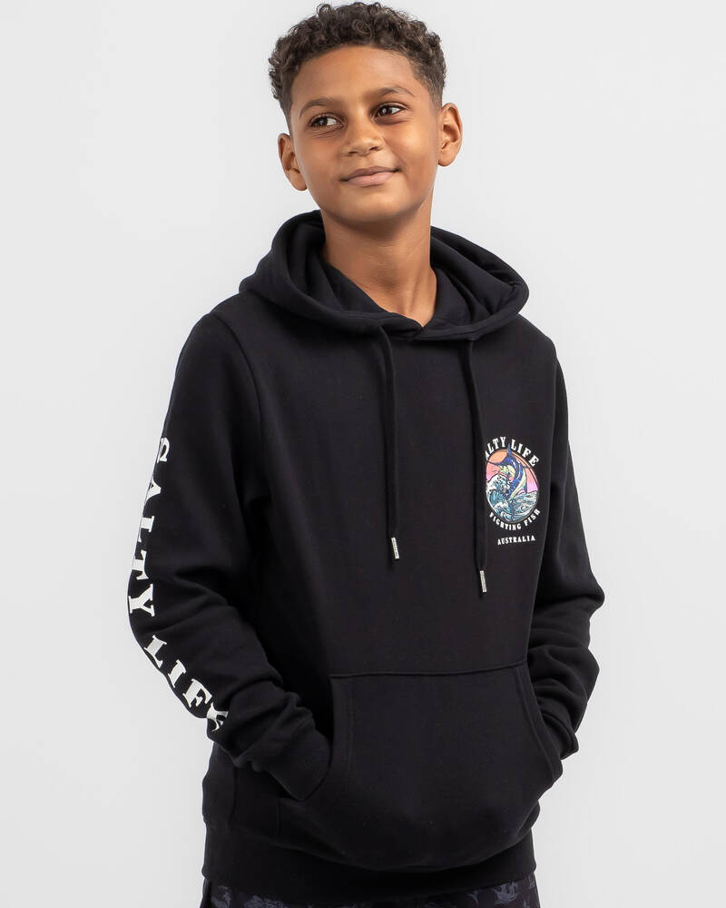 Salty Life Boys' Fighting Fish Hoodie for Mens