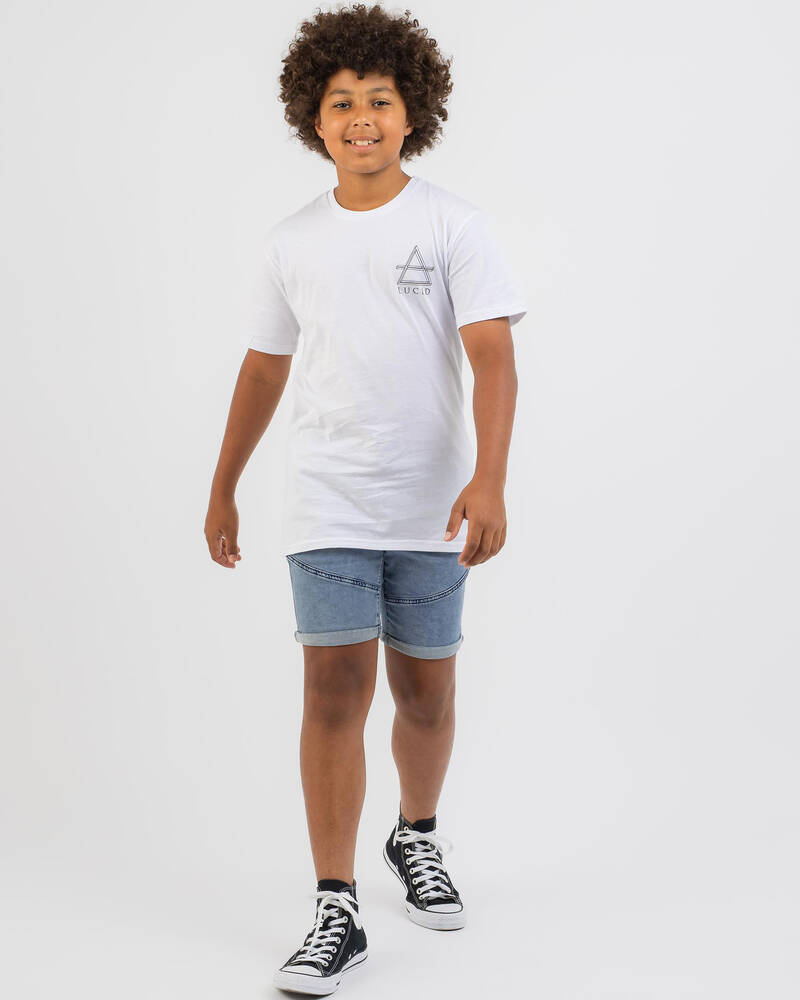 Lucid Boys' Geomet Dimension T-Shirt for Mens