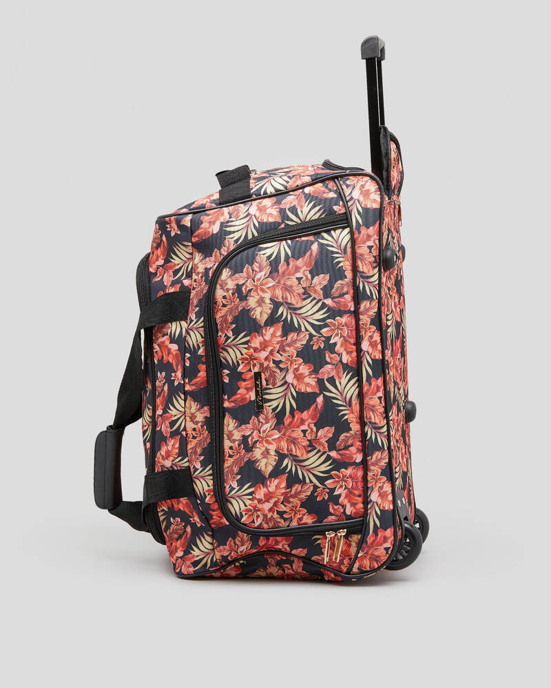 Mooloola Island Time Small Wheeled Travel Bag for Womens