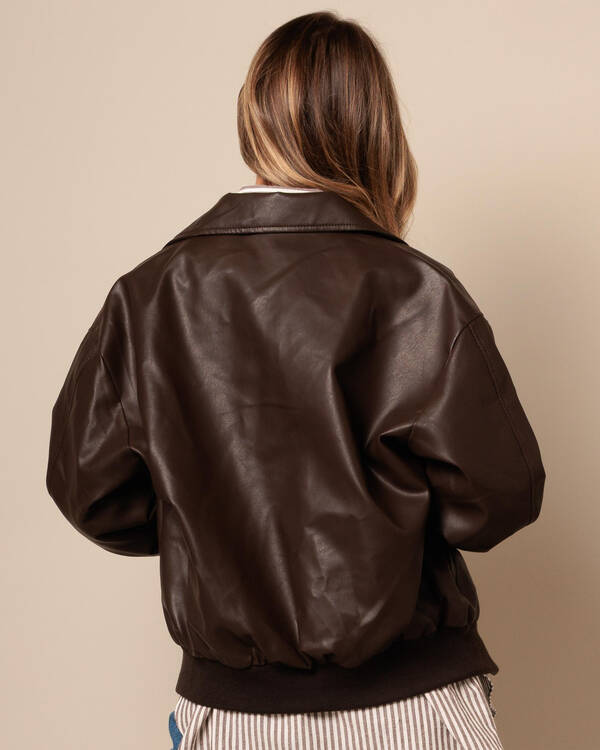 Ava And Ever Dean Faux Leather Jacket for Womens