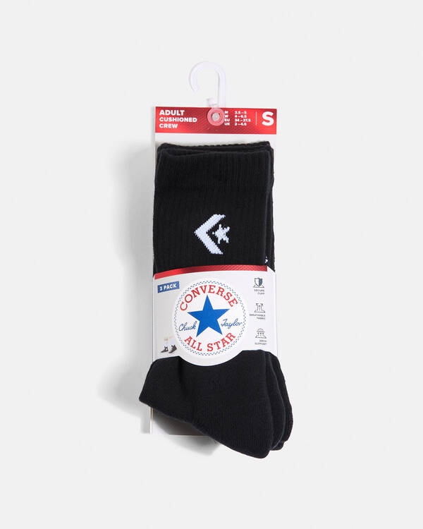 Converse Boys' Crew Socks 3 Pack for Mens