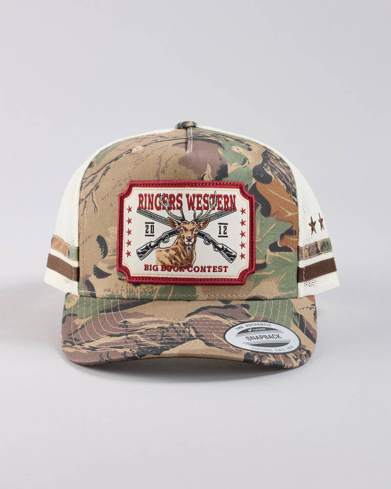 Ringers Western Big Buck Deep Fit Trucker Cap for Mens